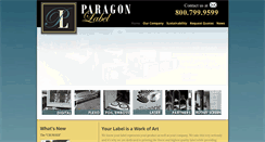 Desktop Screenshot of paragonlabel.com